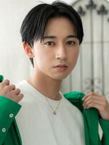 モッズヘアメン 札幌月寒店(mod's hair men)&nbsp;センターパート黒髪ビジカジ刈り上げメンズショートm札幌月寒