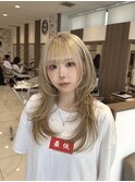 ★新杉田レイヤーカット韓国ダブルカラー顔周り前髪カットボブ
