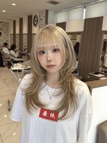 アッシュ 新杉田店(Ash)&nbsp;★新杉田レイヤーカット韓国ダブルカラー顔周り前髪カットボブ