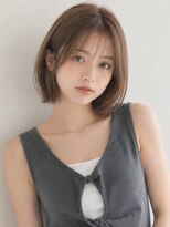 カノエ 福岡香椎店(canoe)&nbsp;ブラウンベージュ ボブ レイヤーカット 顔周りカット 髪質改善