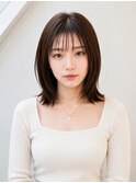 髪質改善/韓国レイヤーカット/くびれミディ/顔周り似合わせ