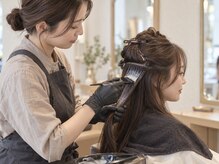 髪の状態に合わせて塗り分け◎