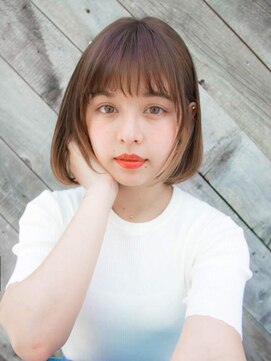 ルティア(Lutia) インナーカラー 切りっぱなしボブ とろみ