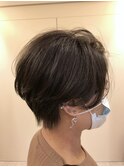 ハンサムショート＿グレージュハイライト