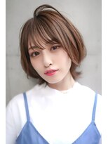 ギークス(GEEKS)&nbsp;【GEEKS渋谷】ココアベージュ/艶カラー/抜け感/外ハネ/20代30代