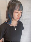ウルフ×インナーカラー
