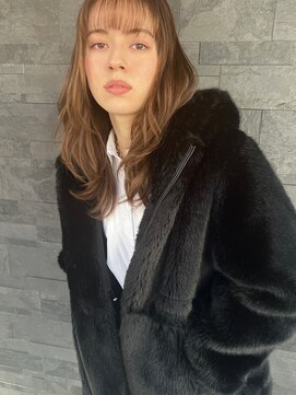 マリアバイアフロート(Maria by AFLOAT) 【山田】シースルー前髪チャコールグレー無造作レイヤー