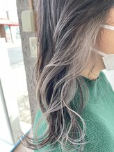 アモヘアー 城山店(amo hair) ホワイトベージュインナーカラー