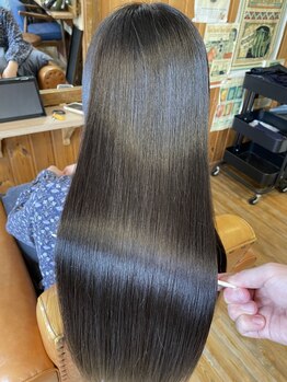 ルアウ ヘアアンドメイク(LUAU Hair&Make)の写真/思わず触れたくなるなめらかな質感と毛先まで流れる指通り！欲しかった憧れの艶美髪を手に入れましょ♪