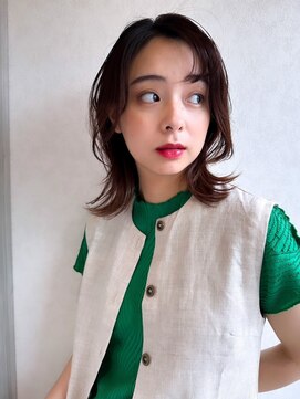 アース 栄店(HAIR&MAKE EARTH) 外ハネミディ