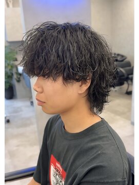 ネクストメンズ 表参道(NEXT men's) ウルフ/アッシュブラック/カルマパーマ/ベリー/ウルフ