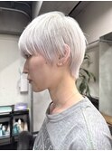 【White】エフェクトブリーチ_ホワイトカラー_ベリーショート