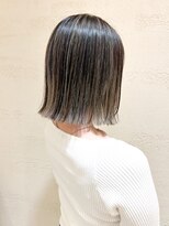 モリオ フロム ロンドン サッポロファクトリー店(morio FROM LONDON)&nbsp;【morio】札幌ボブ　切りっぱなしボブとバレイヤージュ