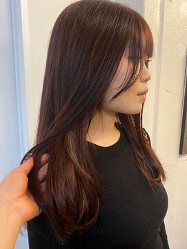 パーク 福岡天神西通り店(parc) ブラウンカラー 小顔カット 髪質改善トリートメント 艶髪