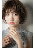 くせ毛風ひし形抜け感小顔ショートマッシュパーマt大宮20代30代