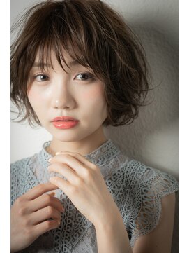 カバーヘア ブリス 大宮西口(COVER HAIR bliss) くせ毛風ひし形抜け感小顔ショートマッシュパーマt大宮20代30代