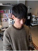 束感あるマッシュベースショート