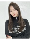 小顔韓国風シースルーバング/似合わせ顔周り/ワンカールレイヤー