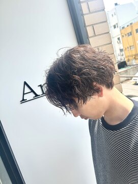 アノ(Ano.) センターパート×緩めツイスパ