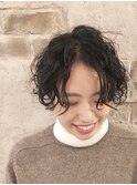 ゆる巻きショートパーマ