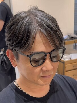 バース 梅田中崎町店(BIRTH) 50代40代白髪ぼかしシルバーメッシュバレイヤージュ