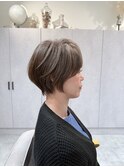 グレージュショートボブ