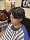 波巻きパーマ