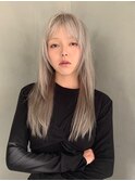 着物ヘア/大人ガーリー/ダークアッシュ/似合わせカット/原宿