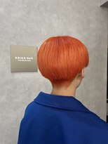 ケイカヘア(KEIKA Hair)&nbsp;パッションオレンジのマッシュショート