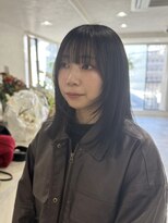 ホワイト(WHITE) レイヤーカット×髪質改善カラー