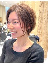 ビュートヨナカ(VIEW TOYONAKA)&nbsp;【30代/40代/50代】くびれショート/ベージュカラー/前髪長め