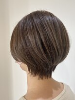 ロッカ(ROCCA)&nbsp;丸みショート×白髪ぼかし×ハイライト×髪質改善