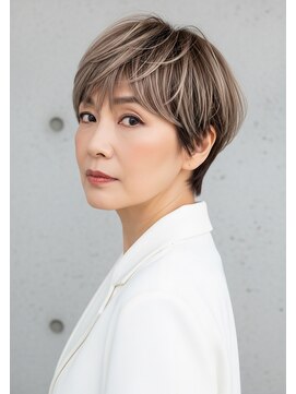 プラグ ヘアーデザイン 大名店(PLUG hair design) *ショートボブ/ショートヘア/脱白髪染め/白髪ぼかし/髪質改善