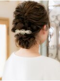 《calico》＊。結婚式や二次会に☆大人かわいいシニヨン♪＊。