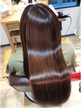 ハクヘアー(HAK hair)の写真/うるツヤトリートメント☆髪質に合わせたシステムケアで指通りの違いを感じてみてください♪