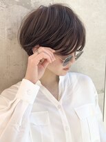 大人可愛い/ショートボブ/小顔/スリークボブ/外ハネボブ