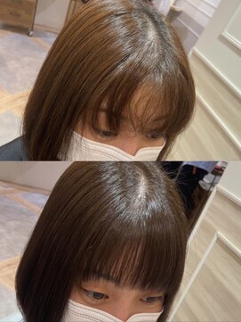 アンド ラ ブランシュ(&.La Blanche) 前髪にも縮毛卒業髪質改善！ 大宮東口/髪質改善ヘッドスパ専門店