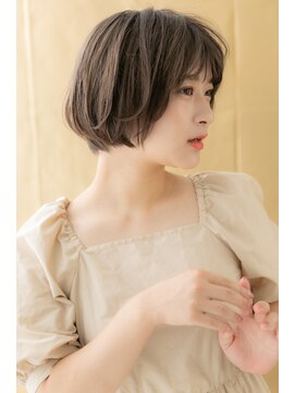 カバーヘア 上尾西口店(COVER HAIR) メルトカラー抜け感小顔ＡラインボブショートZ上尾20代30代40代