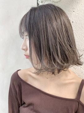 アリー 原宿 表参道(ALLY) 【ALLY 濱田】肩上ボブ×ミルクティーグレージュ