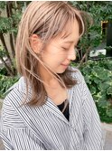 ストレートミディ＆クリーミーベージュ/担当JUNさん