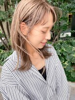 コハク(COHAKU)&nbsp;ストレートミディ＆クリーミーベージュ/担当JUNさん