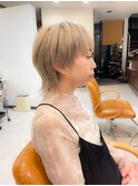 大人可愛いマッシュウルフ