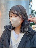 10代20代【インナーカラー】ミルクティーグレージュ