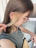 ユニバーストーキョー 池袋東口店(universe tokyo)&nbsp;イヤリングカラー×ホワイトベージュ