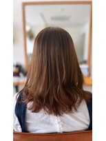オダンゴヘアー(odango hair)&nbsp;裾の裾オレンジカラー