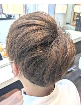 エノモト(ENOMOTO) ブリーチなしカラー◎ミルクティーメンズマッシュショート