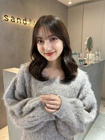 サンド 池袋(sand)&nbsp;韓国ヘア／前髪カット／レイヤーカット/顔周りカット