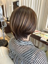ヘアデザインスペース イチエ(hair design space i chi e) ハイライトを効かせた立体感とツヤ感が◎レイヤーボブスタイル