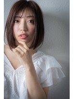 カバーヘア ブリス 戸田公園西口店(COVER HAIR bliss)&nbsp;前下がりレイヤーボブディヘルシースタイルw戸田公園30代40代