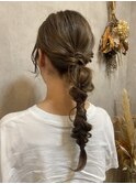 ポニーテールアレンジ